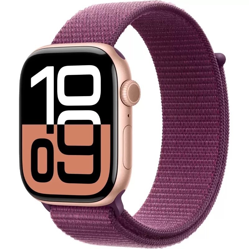 APPLE WATCH S10 46MM GPS MWWV3AM A ROSE ALUM PLUM SPORT LOOP 
